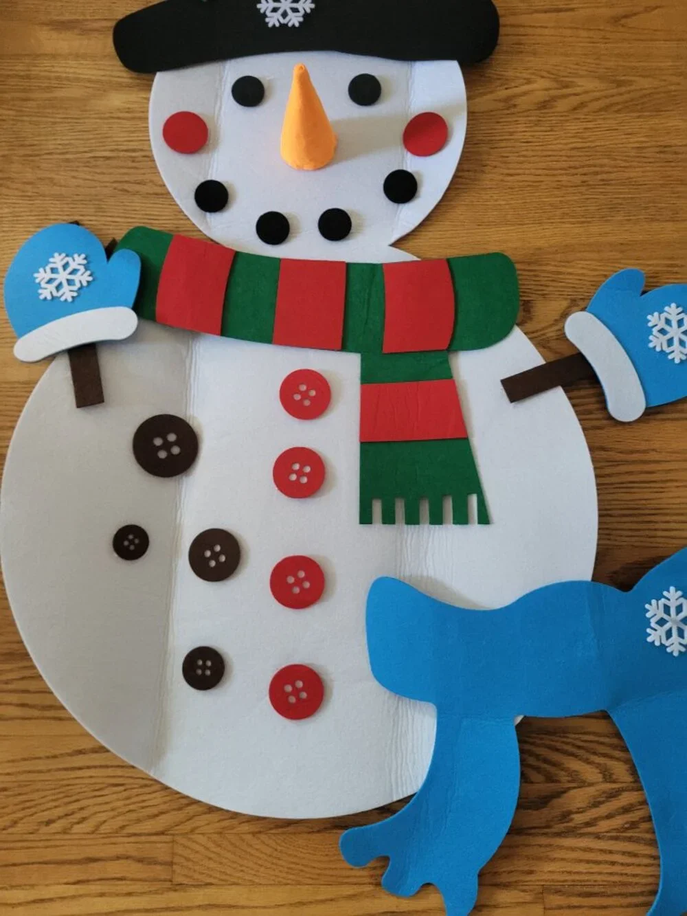 Felt Snowman with Decorations
